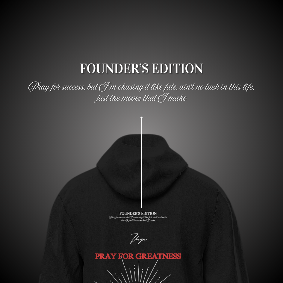 Pray for Greatness - Black Hoodie