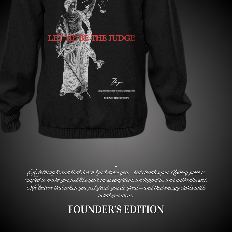 Let me be the Judge - Black Hoodie