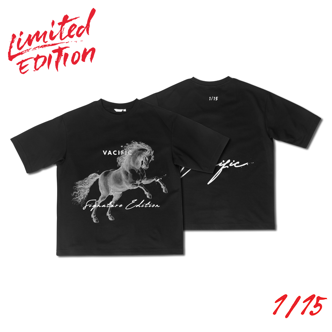 Limited Edition: No Hurdles - Black Oversized T-shirt