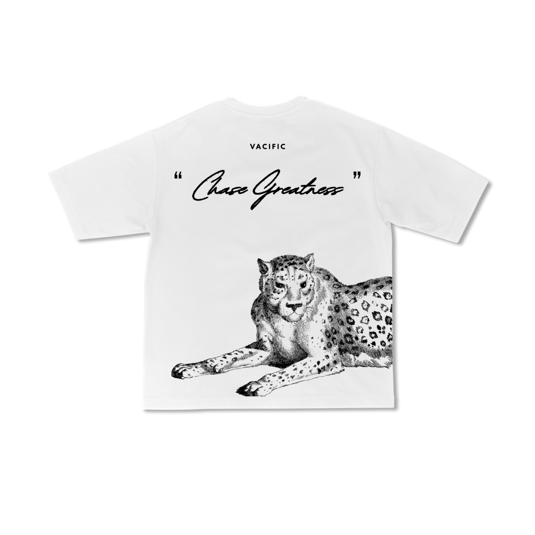 Limited Edition: Chase - White Oversized T-shirt
