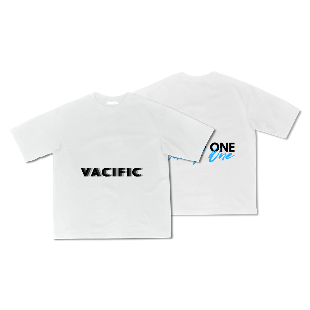 Vacific Basics B&B- White Oversized T-shirt