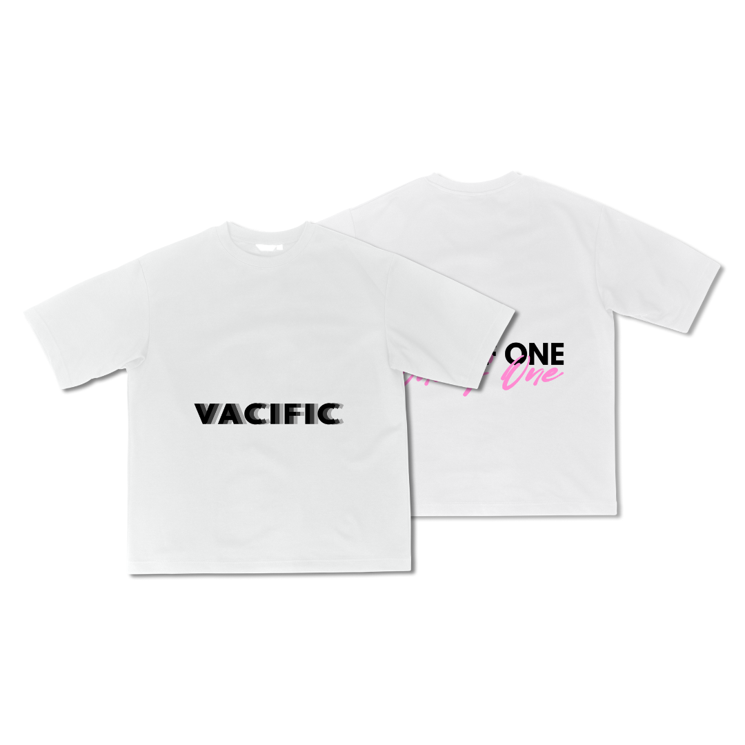 Vacific Basics B&P - White Oversized T-shirt
