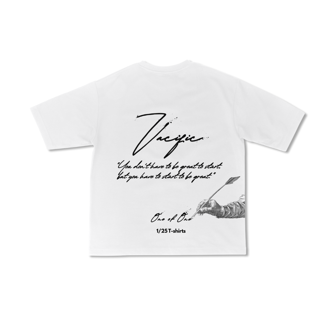 Limited Edition: Written in the Stars - White Oversized T-shirt