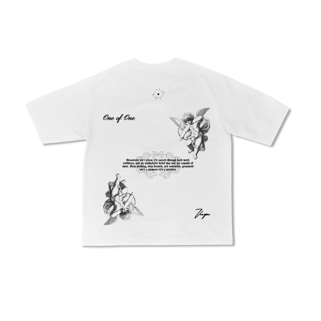 Chasing Greatness - White Oversized T-shirt