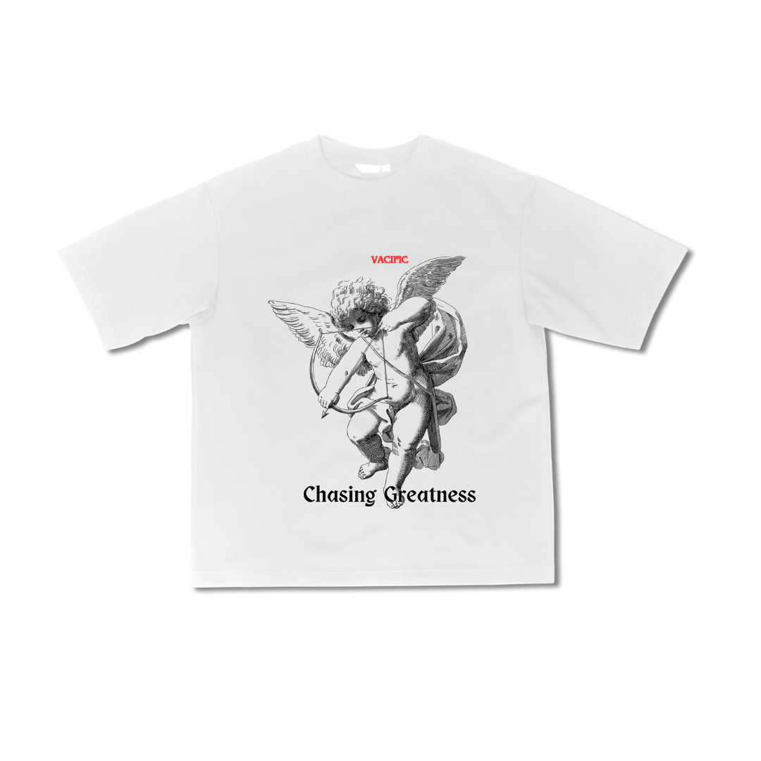 Chasing Greatness - White Oversized T-shirt