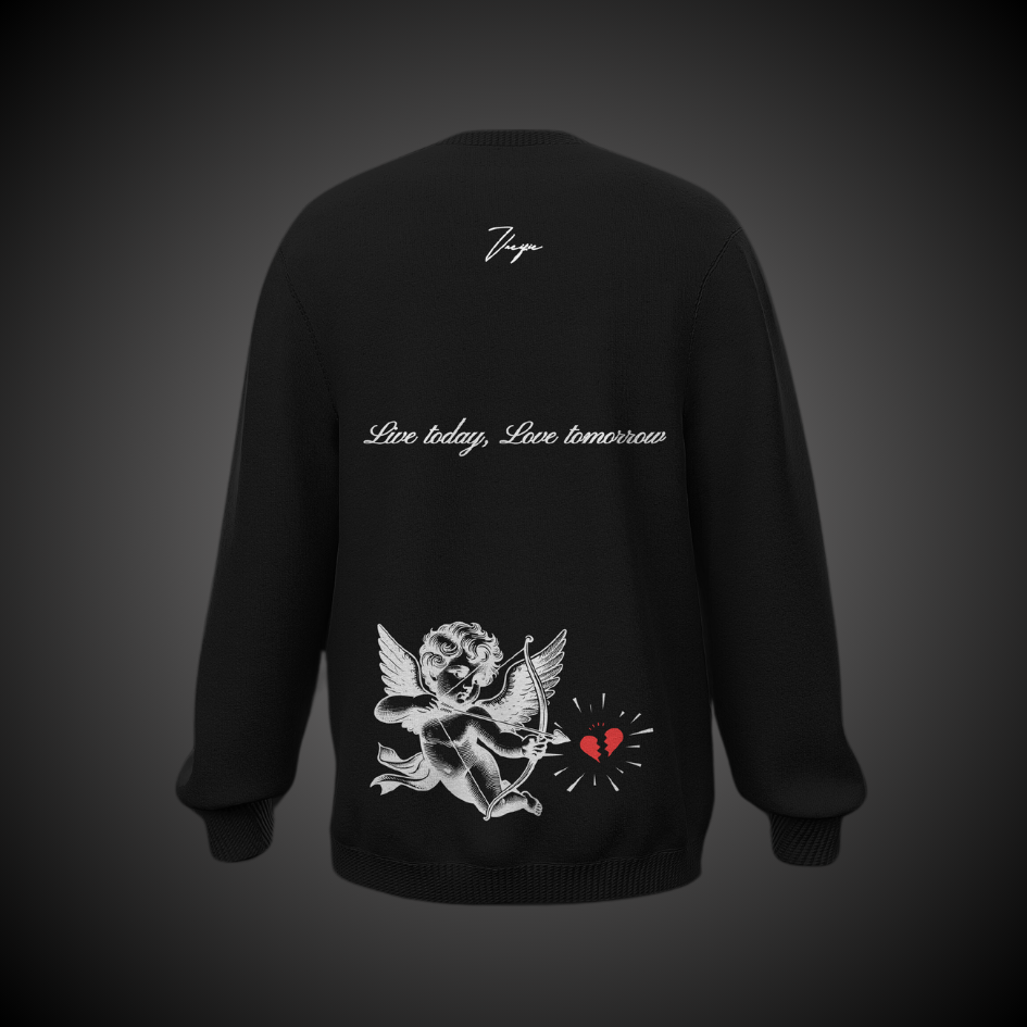 Live today, love tomorrow - Black Sweatshirt