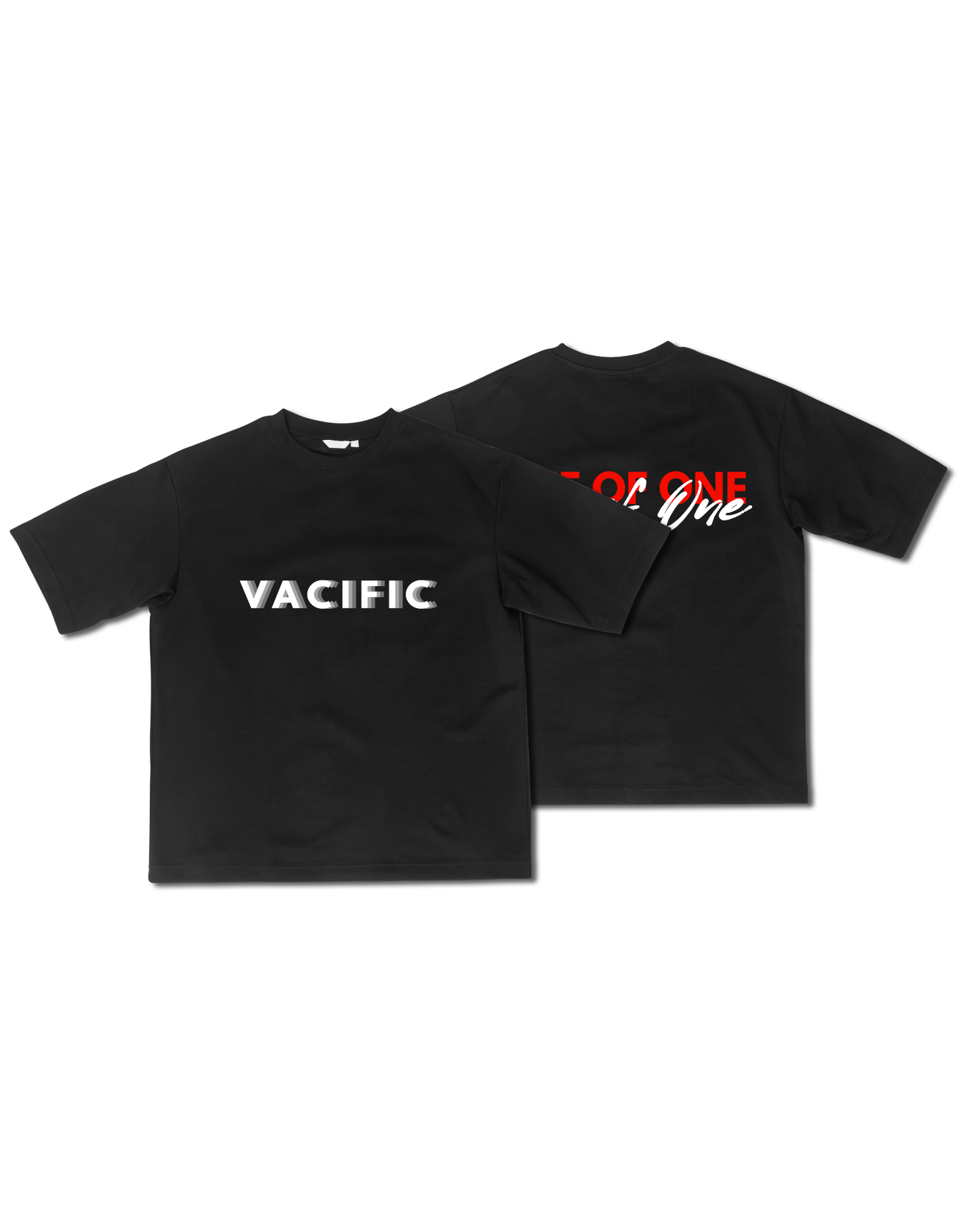Vacific Basics R&W - Black Oversized T-shirt