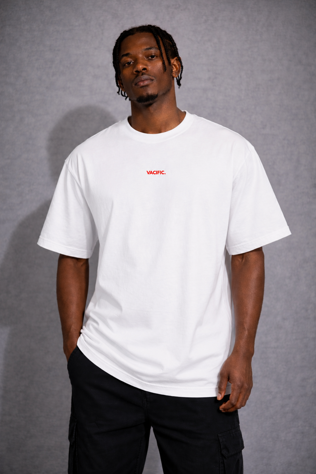 Vacific Classic: Minimalism Rules - White Oversized T-shirt