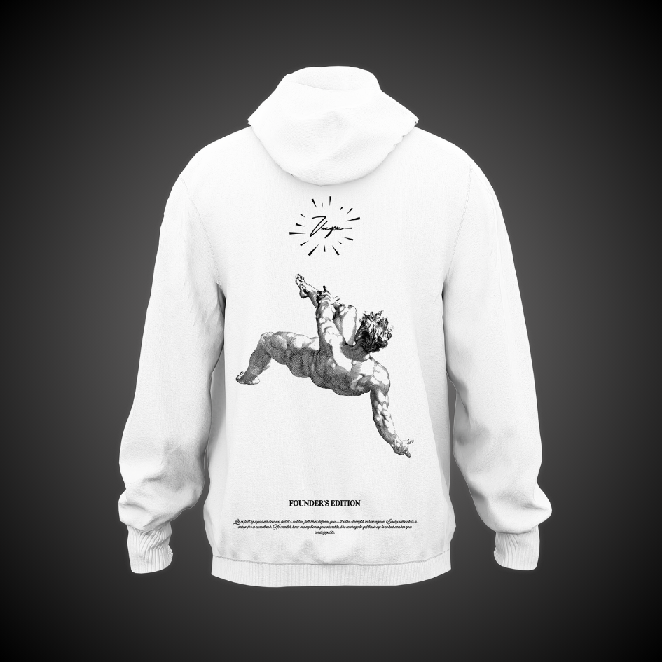Reach for the Stars - White Hoodie