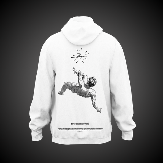 Reach for the Stars - White Hoodie