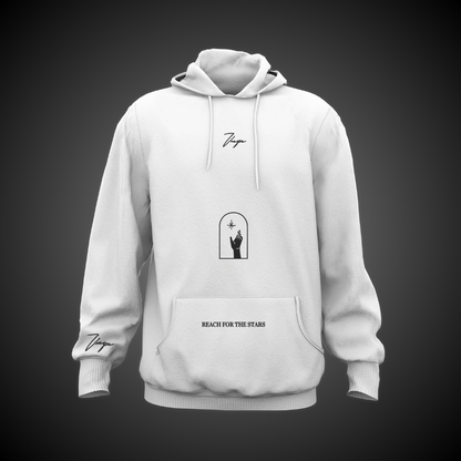 Reach for the Stars - White Hoodie