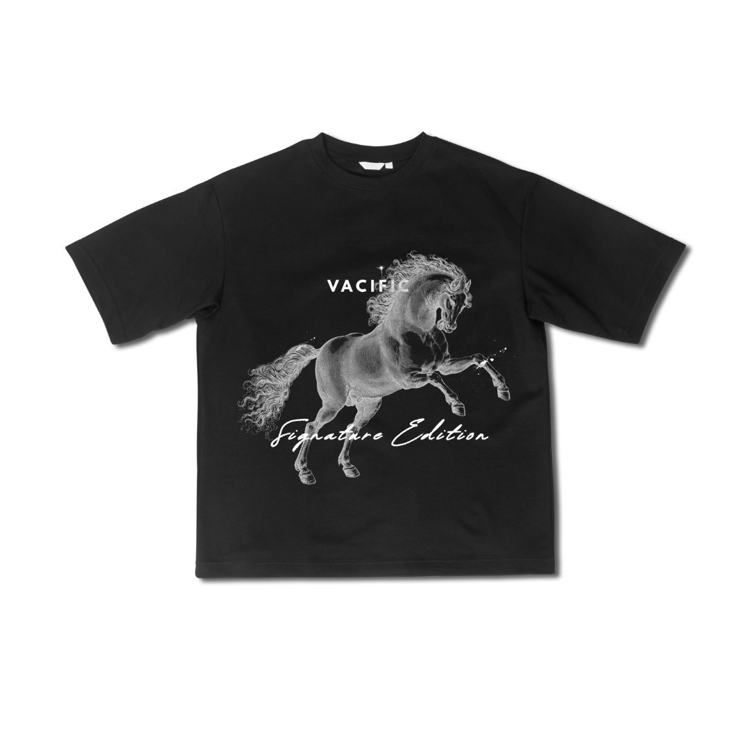 Limited Edition: No Hurdles - Black Oversized T-shirt