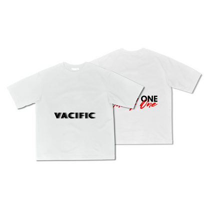 Vacific Basics B&R - White Oversized T-shirt