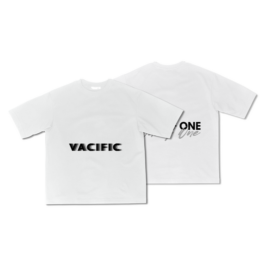 Vacific Basics B&G - White Oversized T-shirt