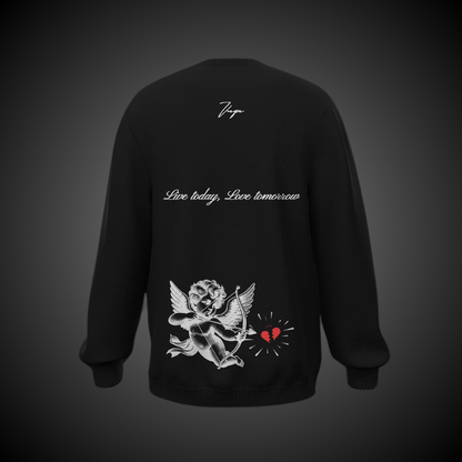 Live today, love tomorrow - Black Sweatshirt