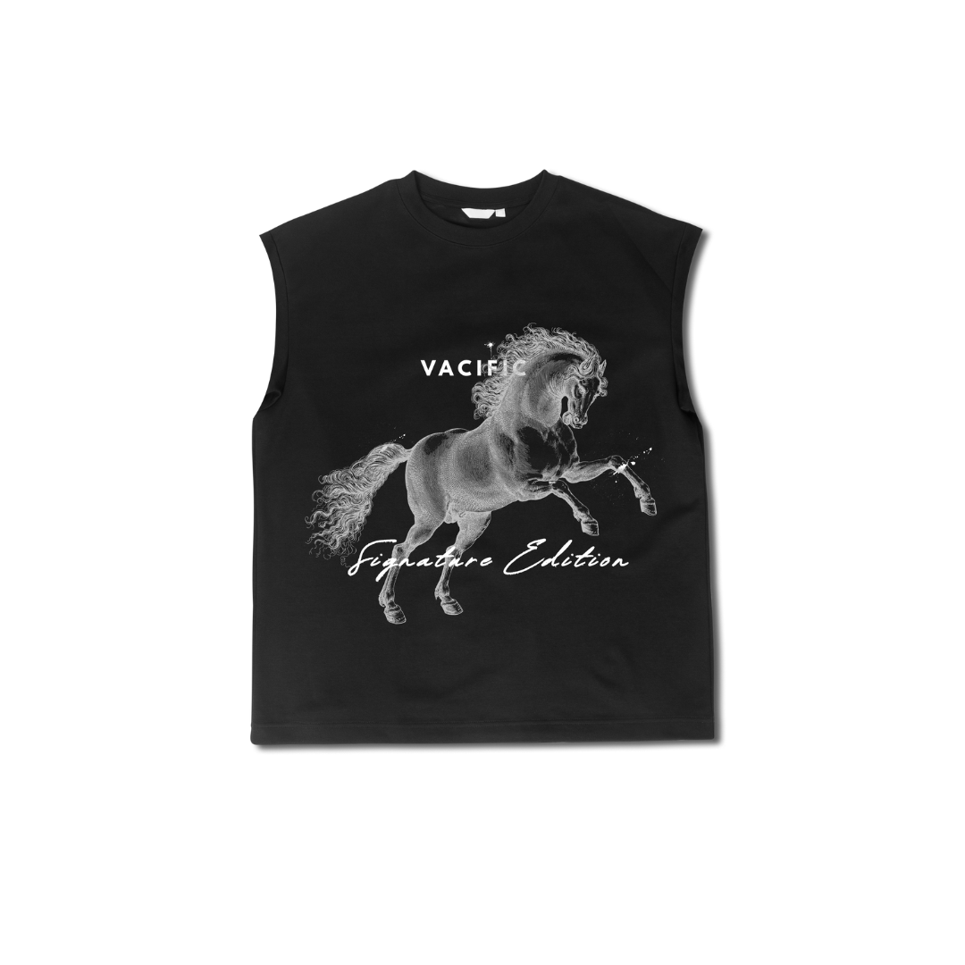 Limited Edition: No Hurdles - Black Oversized Sleeveless