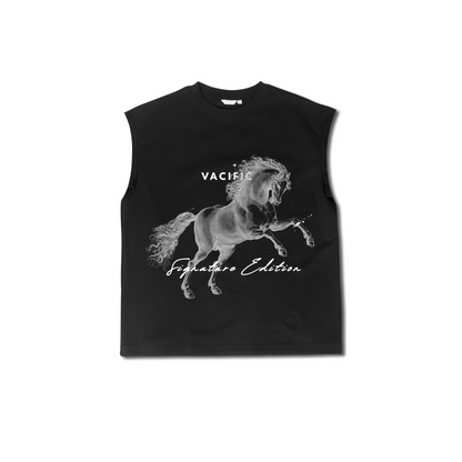 Limited Edition: No Hurdles - Black Oversized Sleeveless