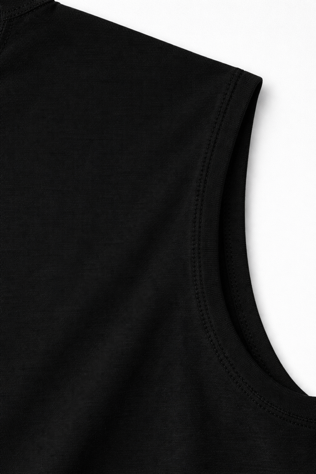 No Hurdles - Black Oversized Sleeveless