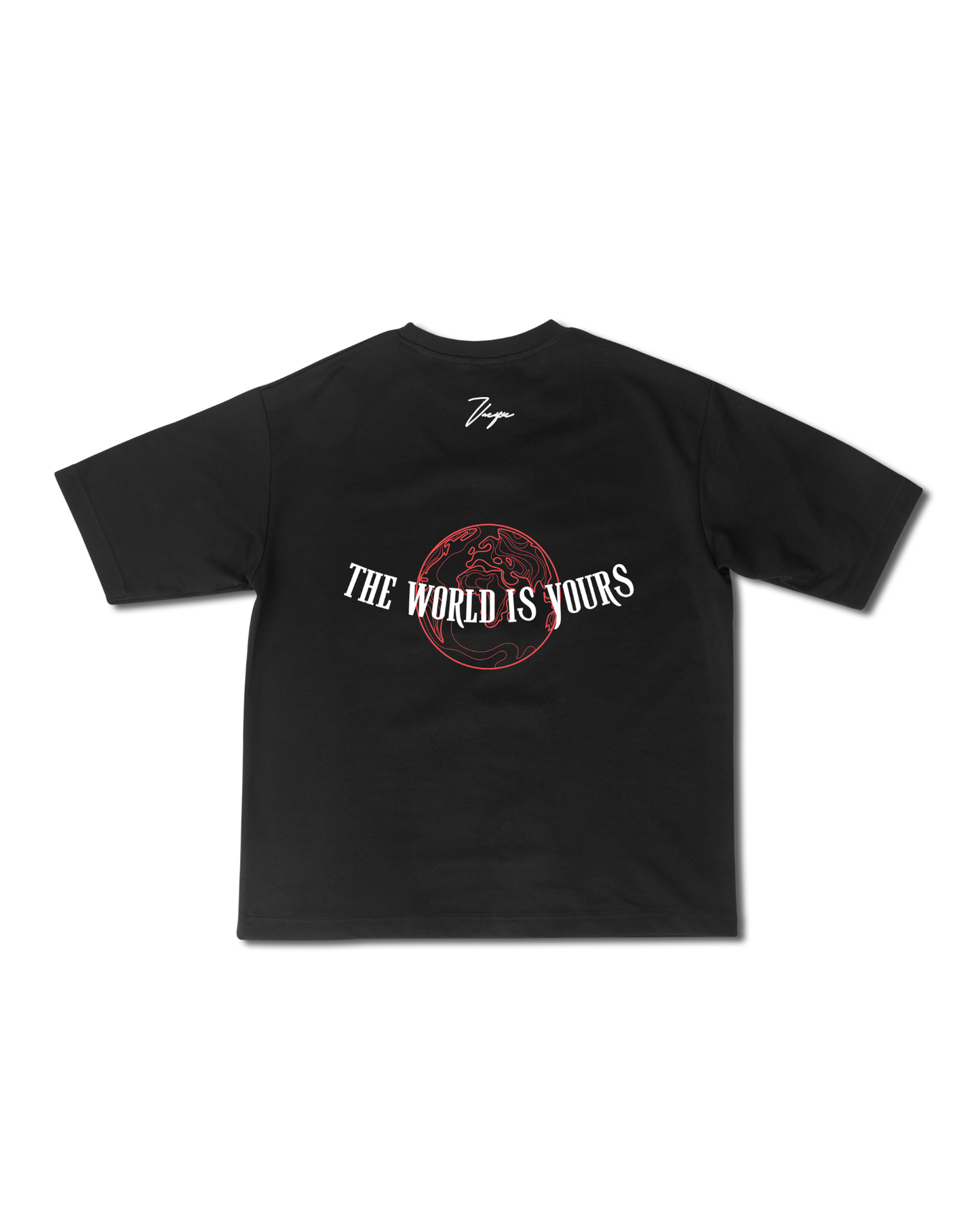 The World is Yours- Black Oversized T-shirt