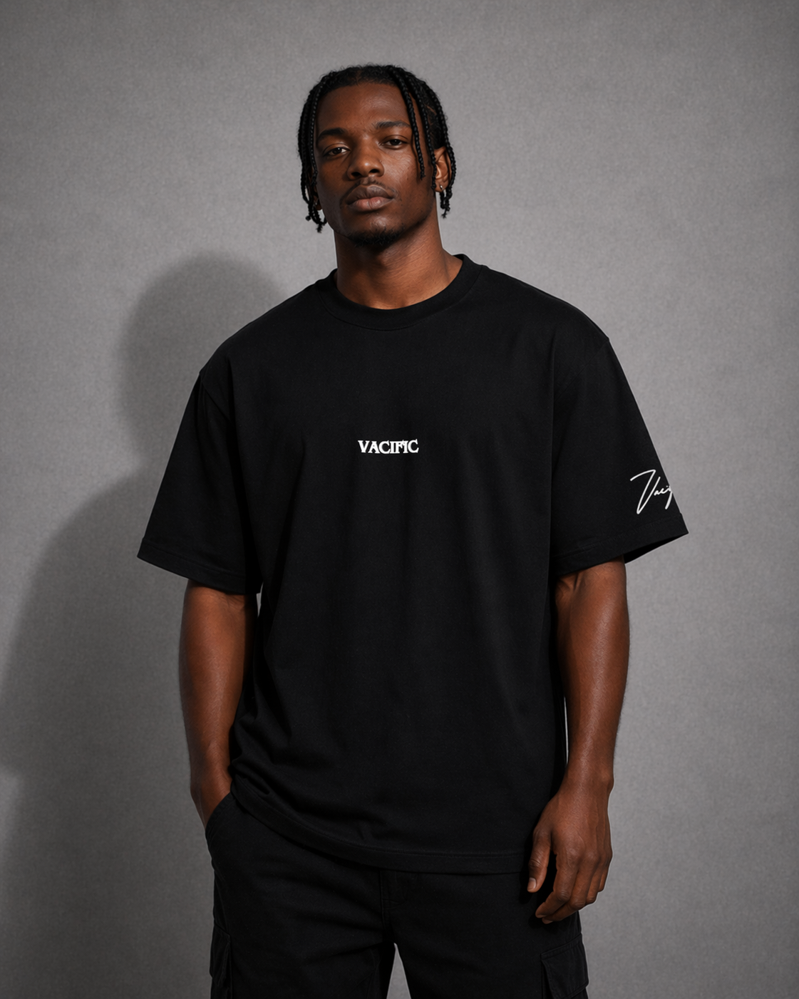 The World is Yours- Black Oversized T-shirt