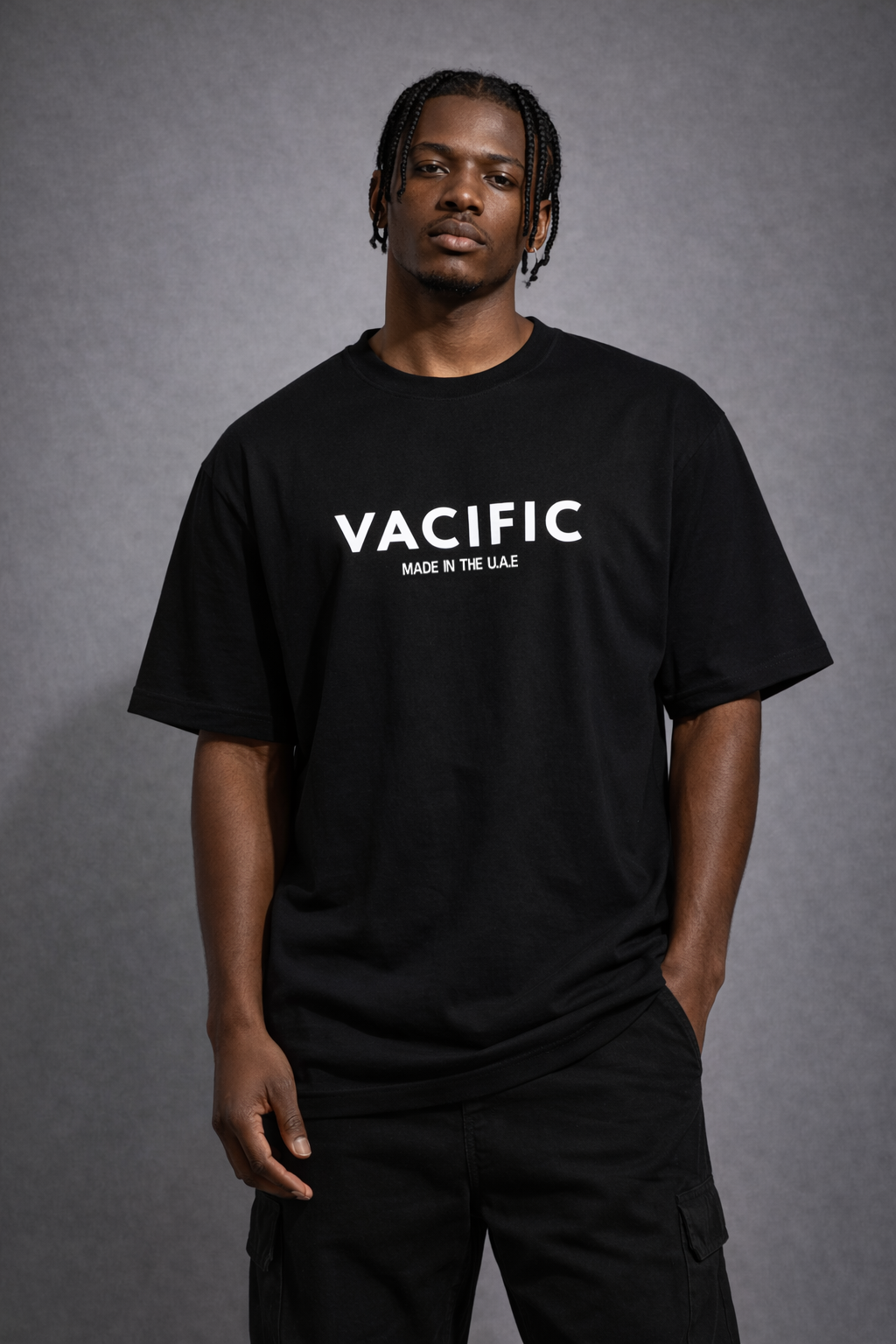 Vacific Classic: Made in the UAE - Black Oversized T-shirt