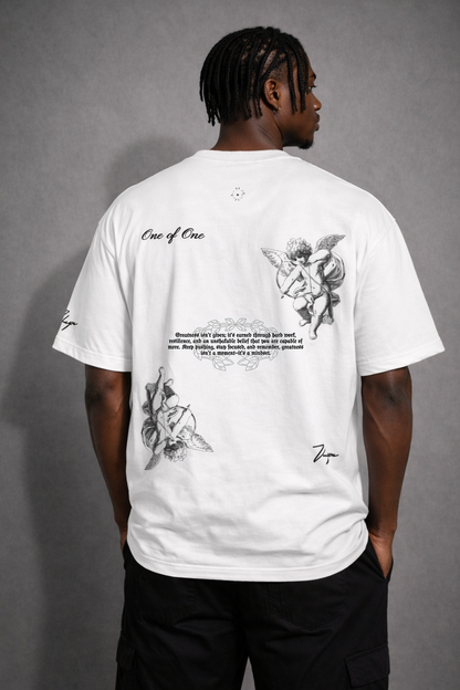 Chasing Greatness - White Oversized T-shirt