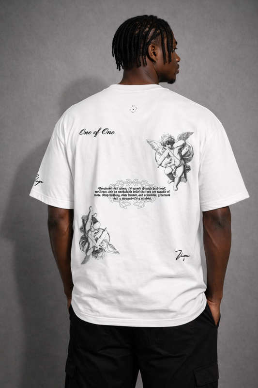 Chasing Greatness - White Oversized T-shirt