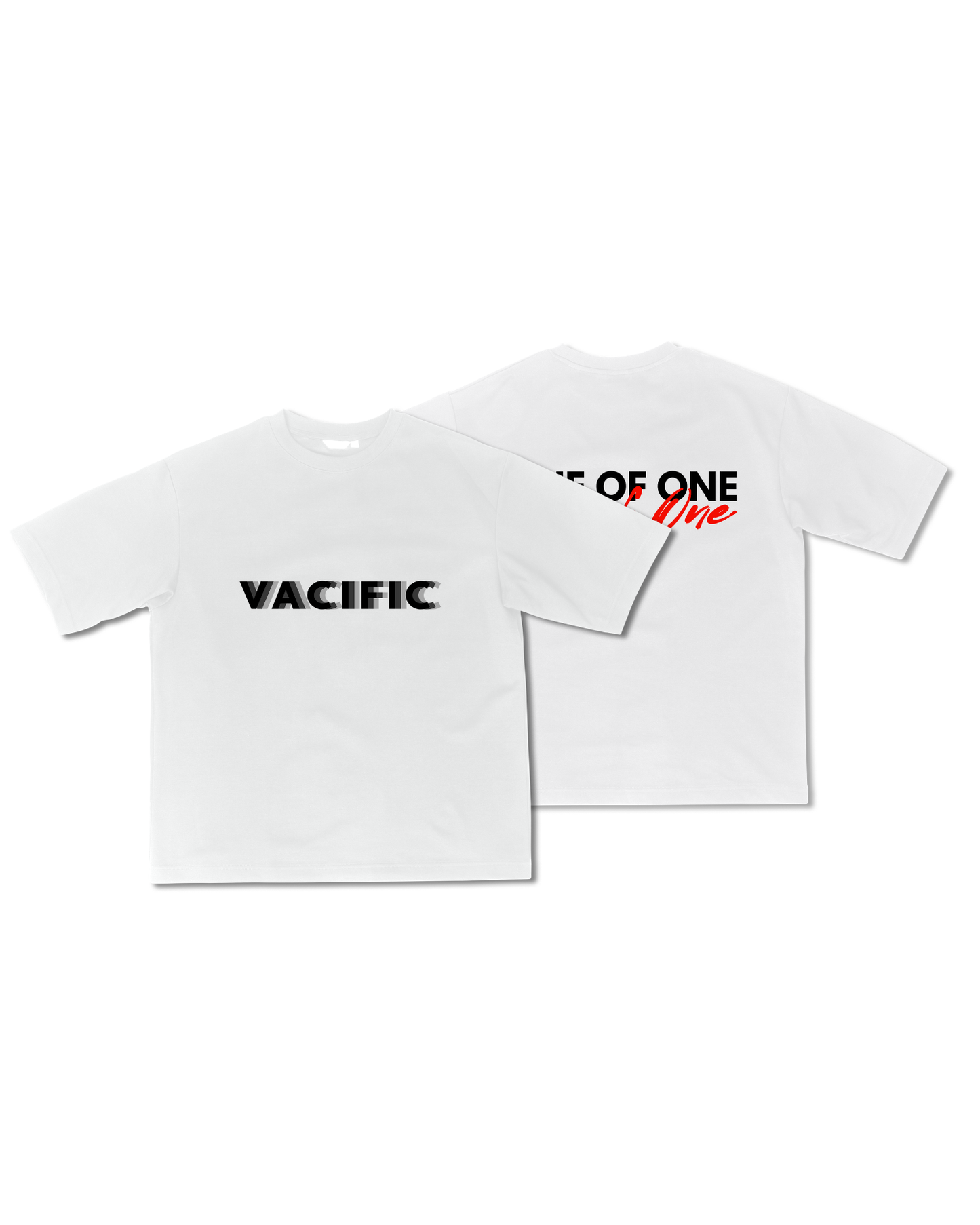 Vacific Basics B&R - White Oversized T-shirt