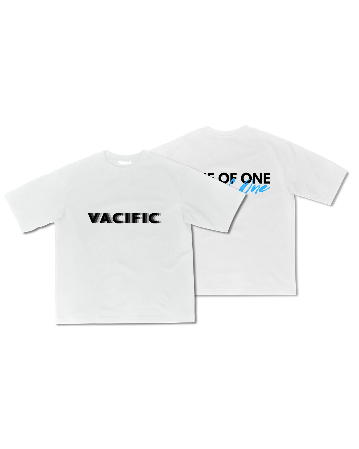 Vacific Basics B&B- White Oversized T-shirt