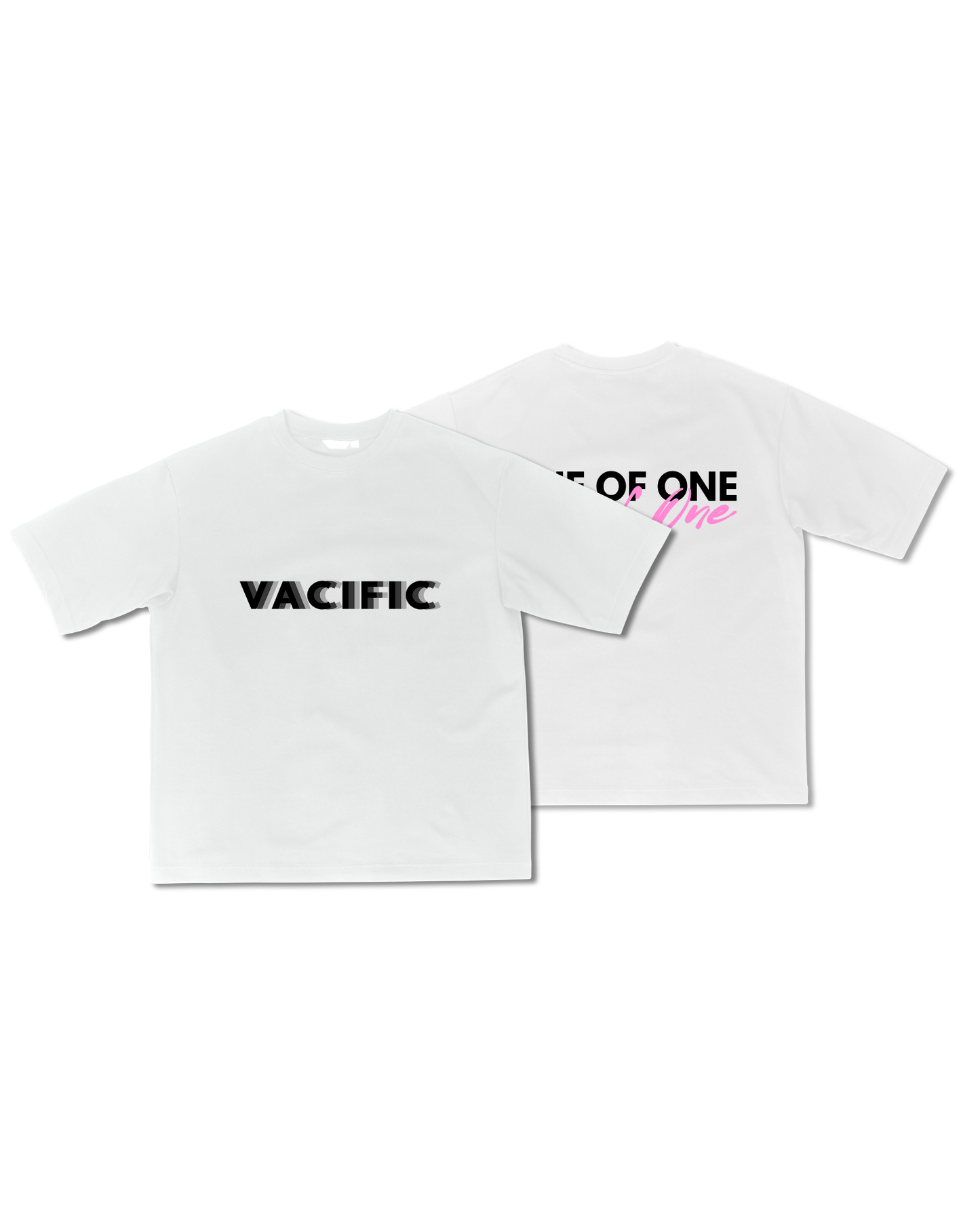 Vacific Basics B&P - White Oversized T-shirt