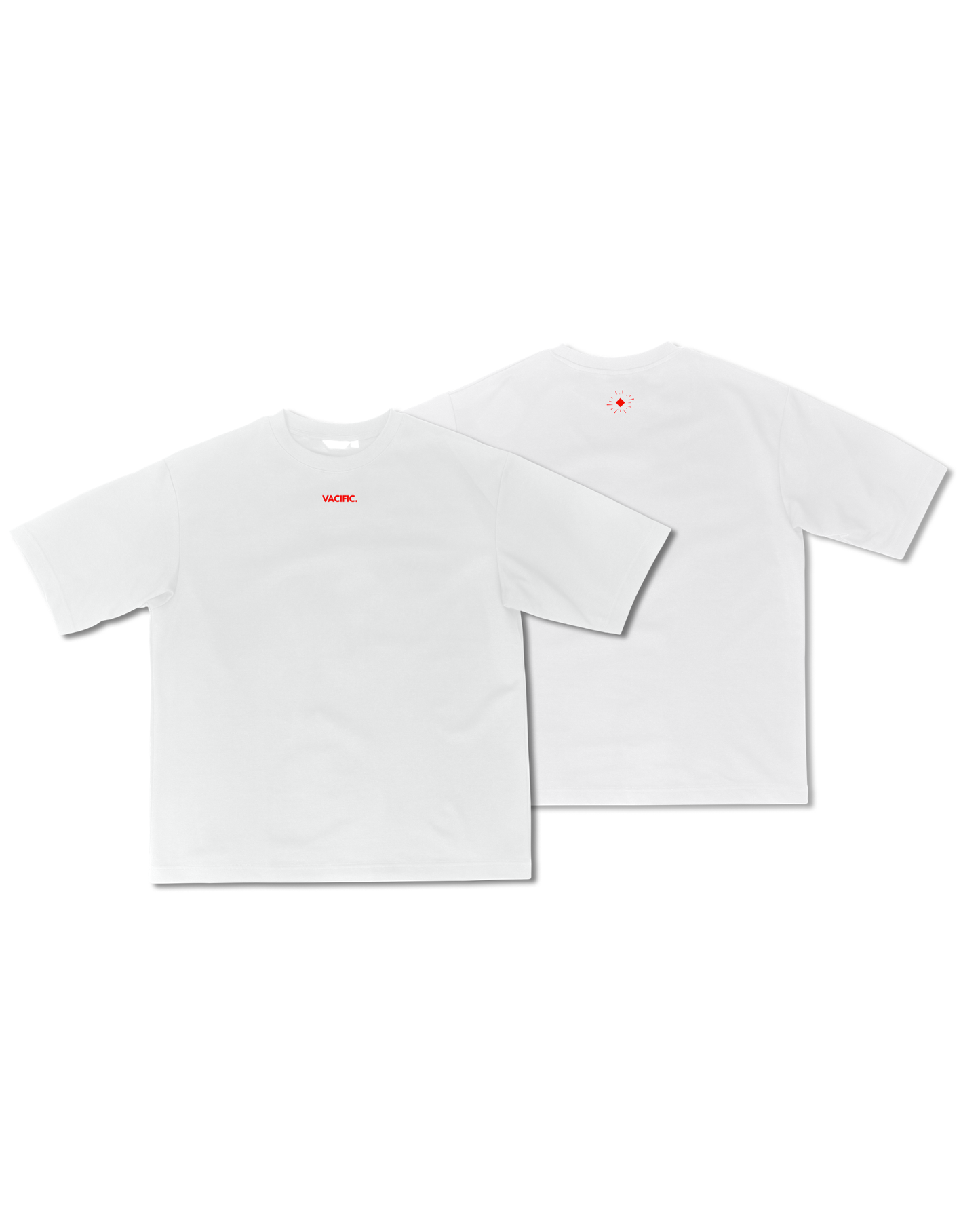 Vacific Classic: Minimalism Rules - White Oversized T-shirt