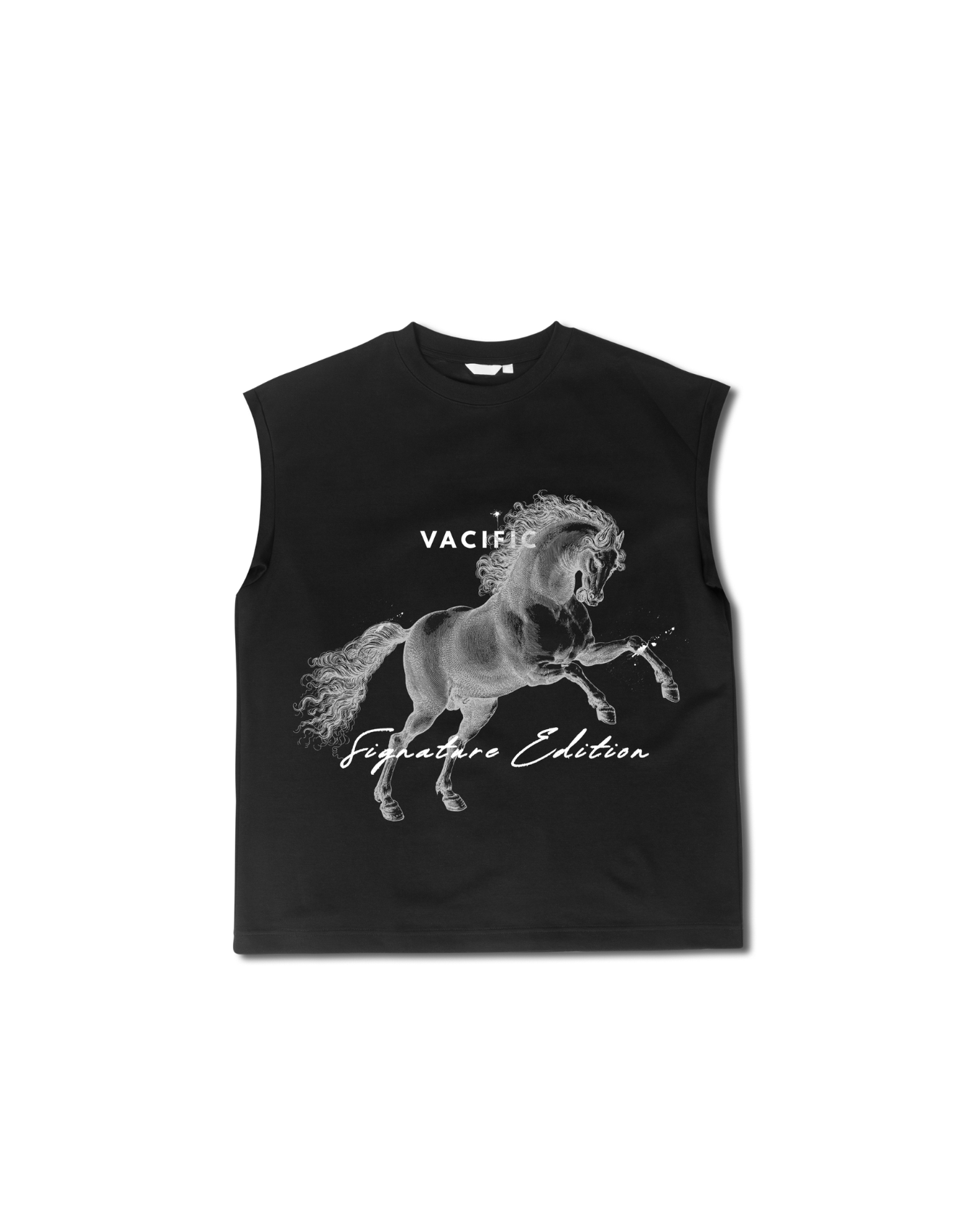 No Hurdles - Black Oversized Sleeveless