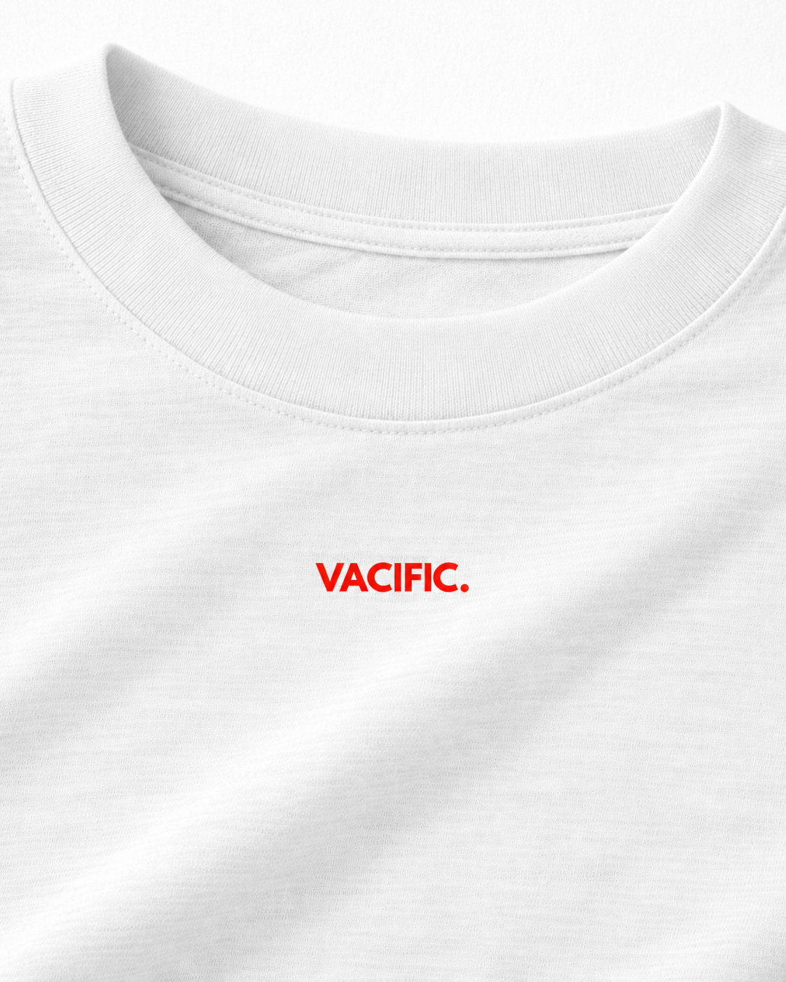 Vacific Classic: Minimalism Rules - White Oversized T-shirt