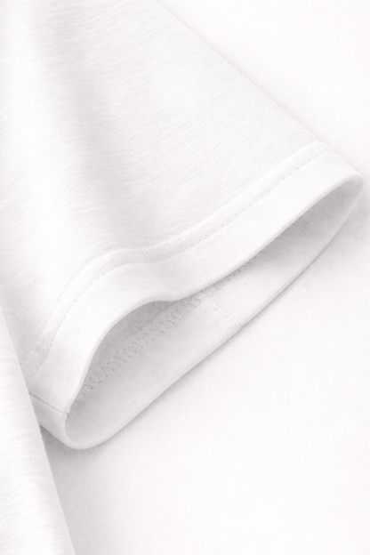 Vacific Classic: Minimalism Rules - White Oversized T-shirt